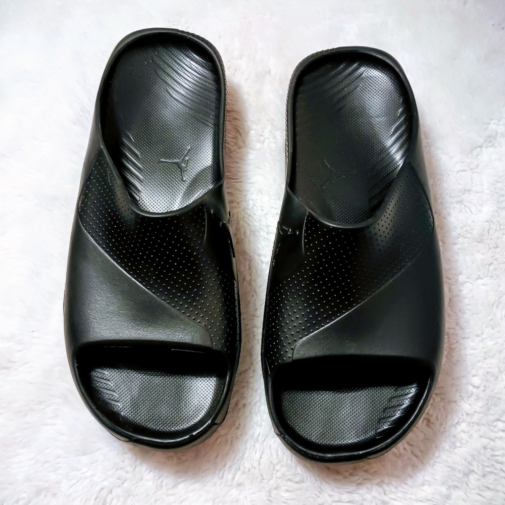 Jordan Post  Black Slide Sandals Mens Size 15 NWOT